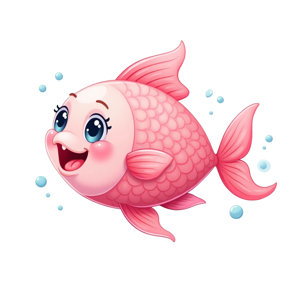 Cheerful Pink Fish